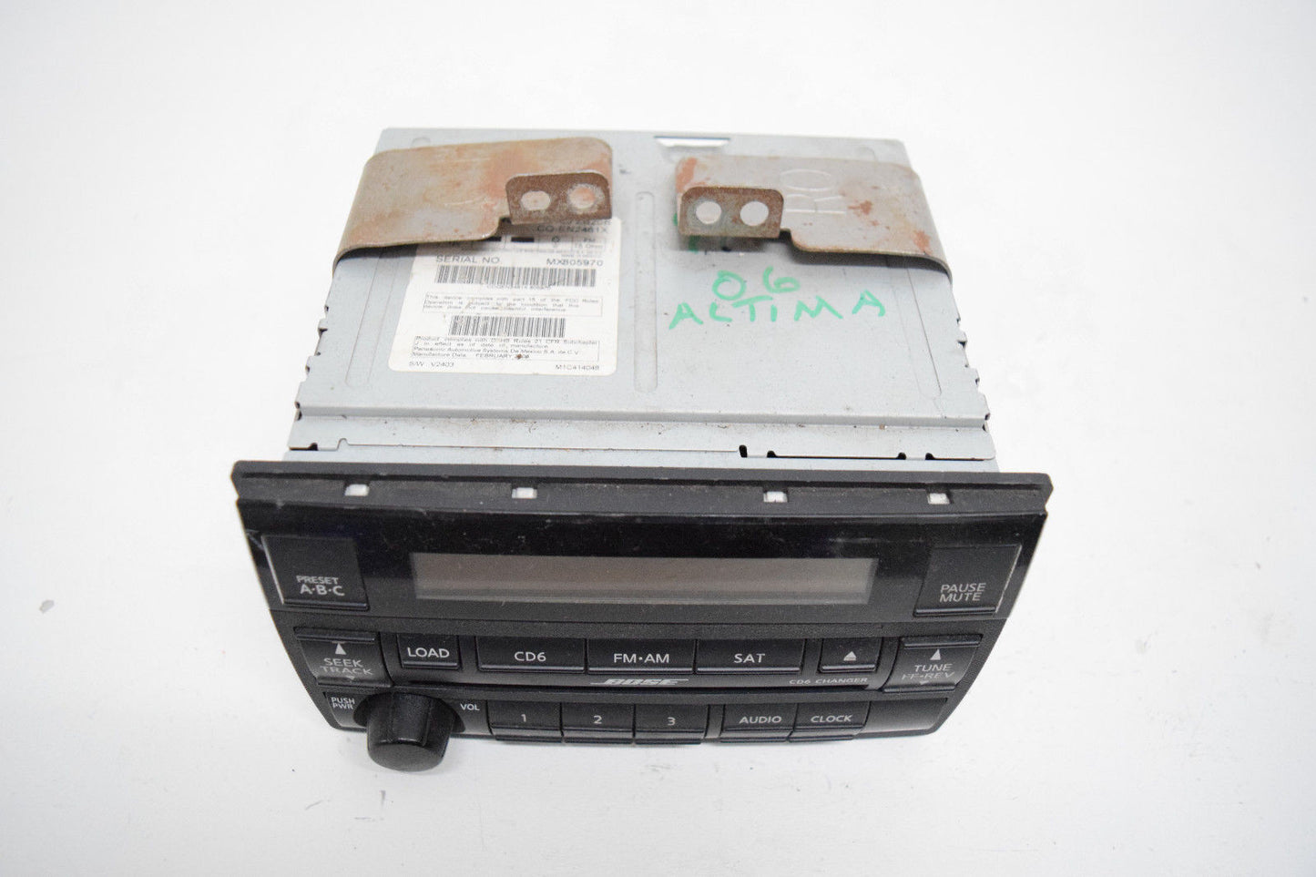 03 04 05 06 NISSAN ALTIMA BOSE RADIO 6 DISC CD PLAYER OEM