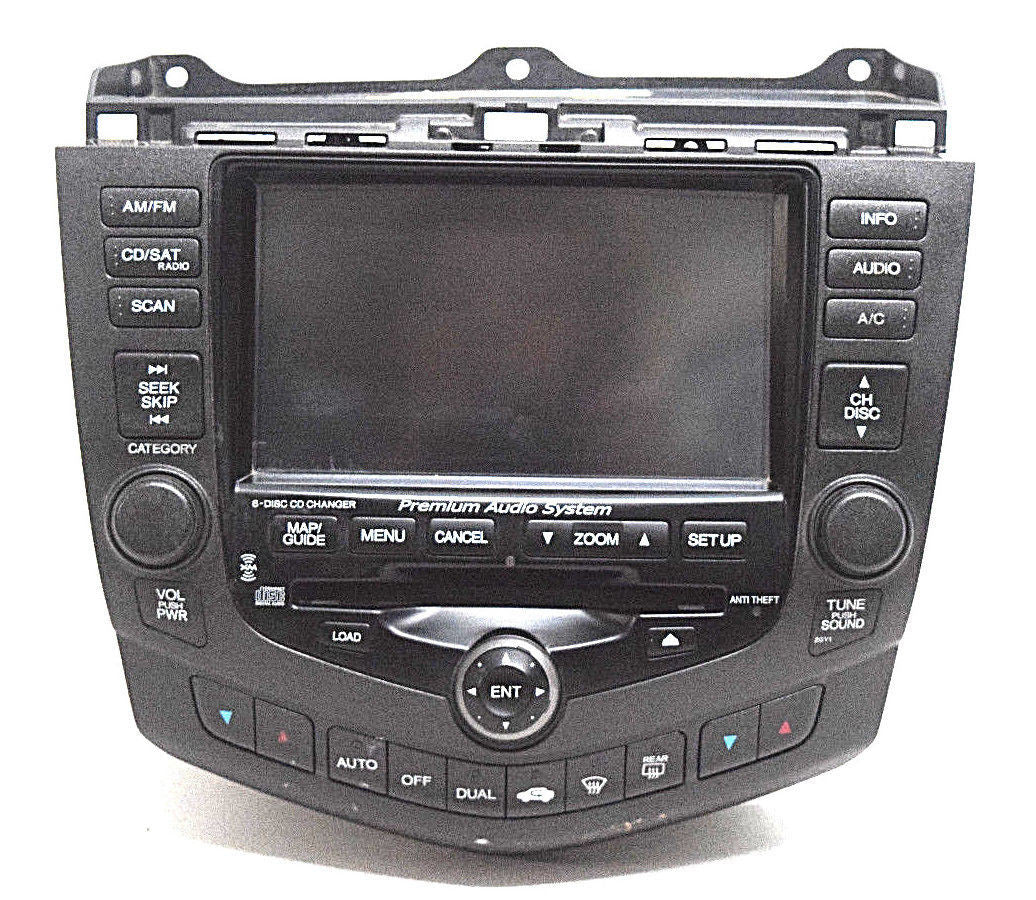 03 04 05 06 07 HONDA ACCORD NAVIGATION 6 CD PLAYER RADIO PREMIUM AUDIO SYSTEM