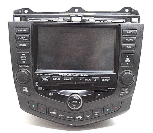 03 04 05 06 07 HONDA ACCORD NAVIGATION 6 CD PLAYER RADIO PREMIUM AUDIO SYSTEM