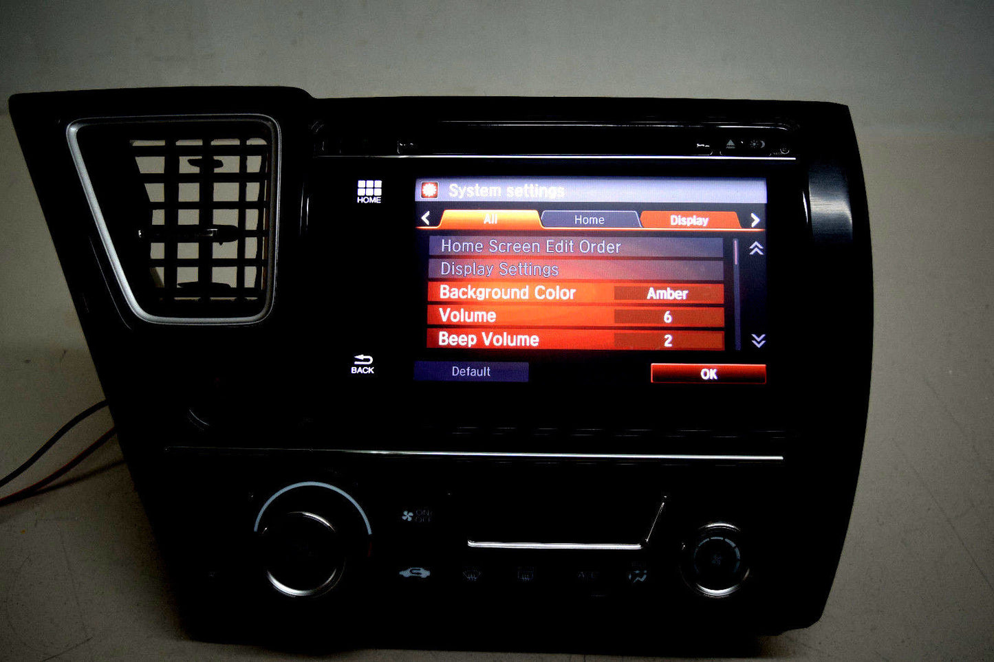 14 15 16 HONDA CIVIC TOUCH SCREEN RADIO CLIMATE CONTROL BLUETOOTH  DVD PLAYER