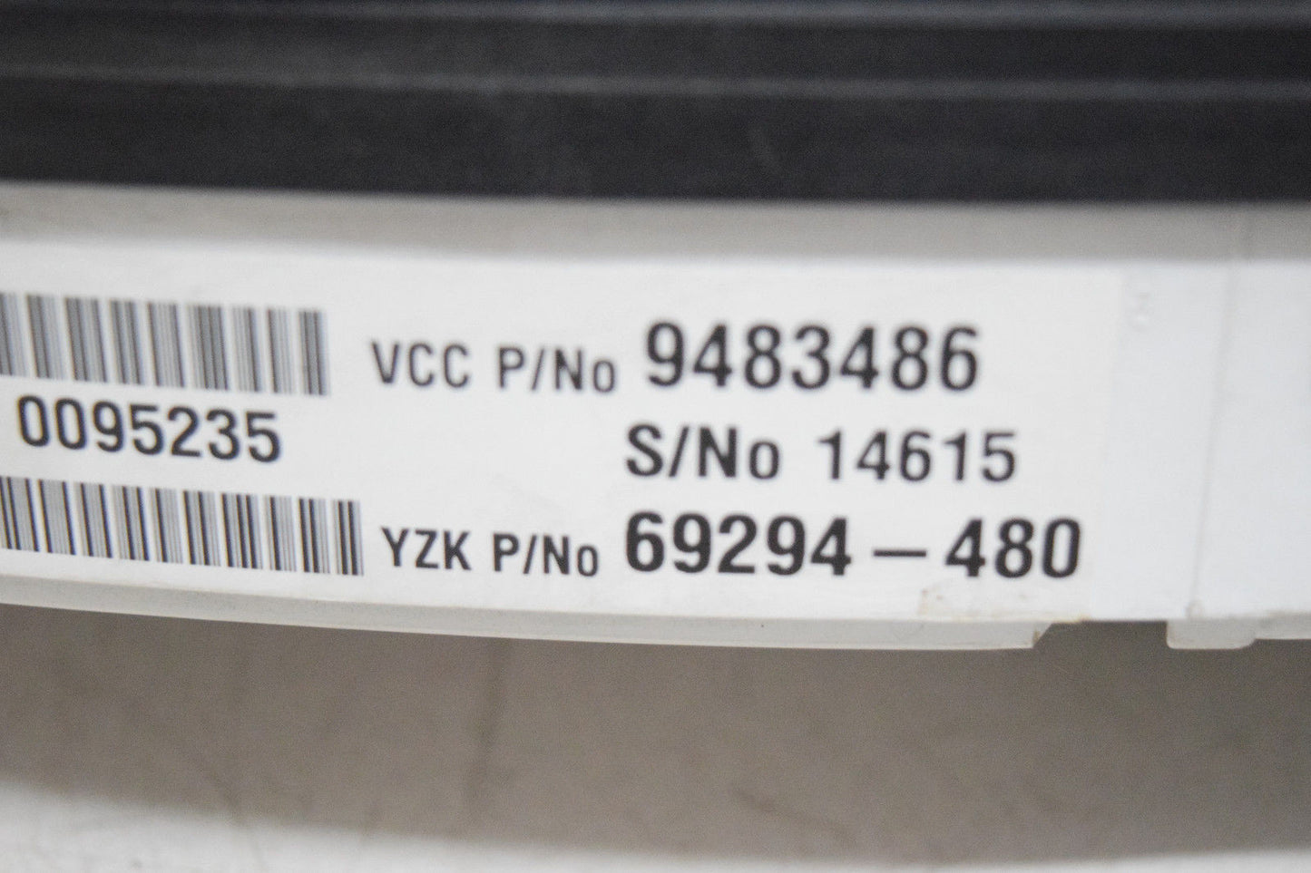 99 00 VOLVO S80 V70 S90 SPEEDOMETER INSTRUMENT CLUSTER OEM 9483486