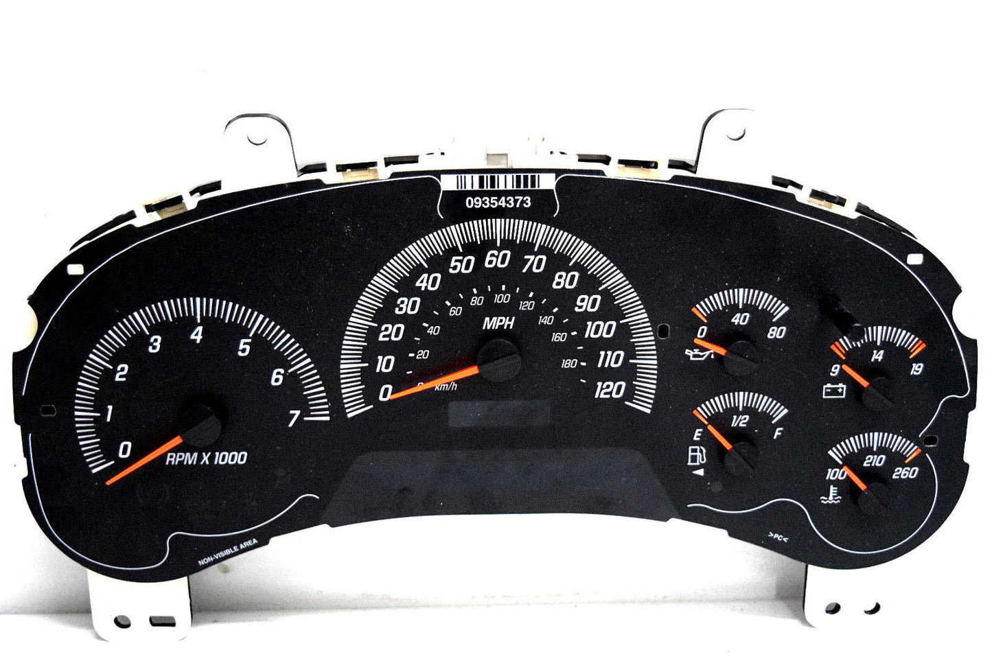 02 03 04 GMC ENVOY SPEEDOMETER INSTRUMENT CLUSTER NO COVER
