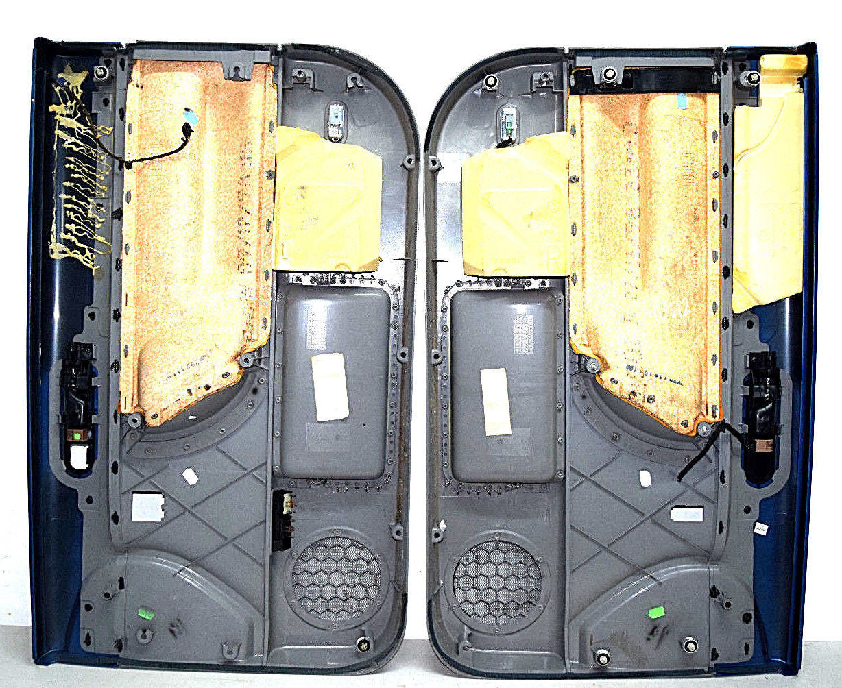 99 00 01 02 03 04 05 06 07 08 09 VW BEETLE DOOR PANEL PANELS  SET BLUE GRAY