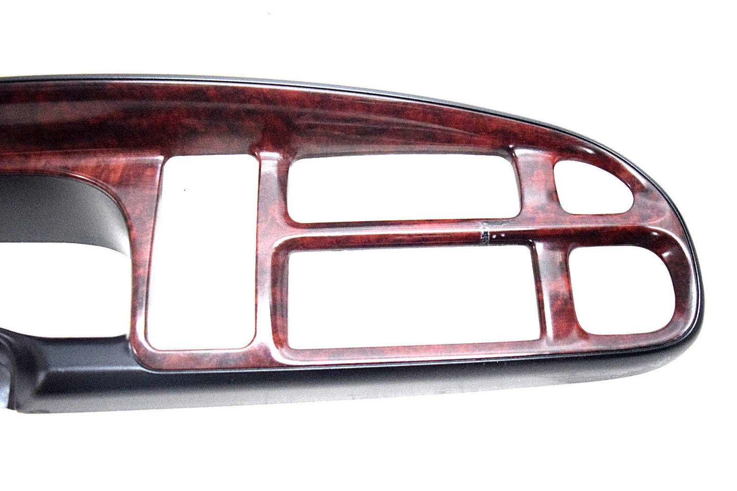 98 99 00 01 DODGE RAM SPEEDOMETER RADIO DASH BEZEL WOODGRAIN NO CRACKS
