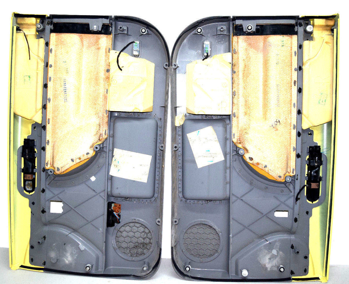 99 00 01 02 03 04 05 06 07 08 09 VW BEETLE DOOR PANEL PANELS  SET YELLOW GRAY