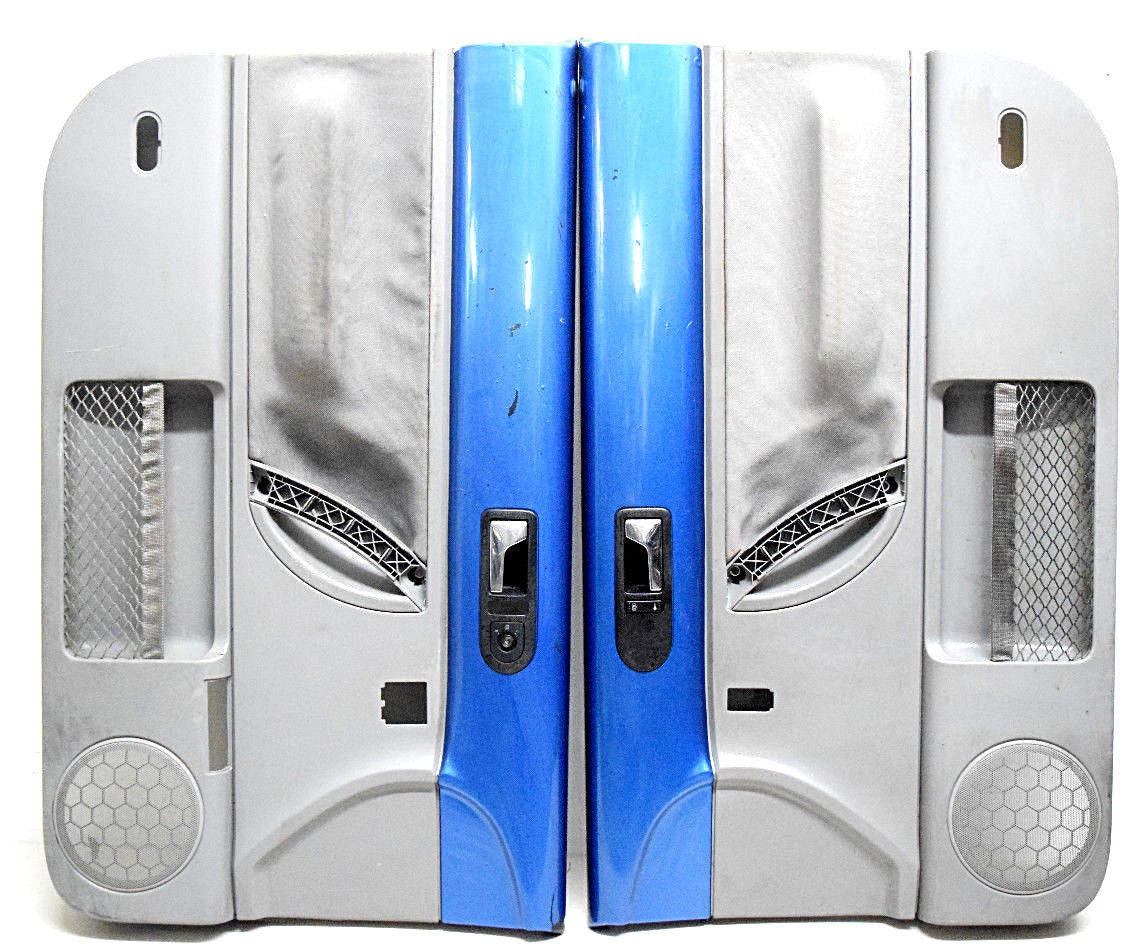 99 00 01 02 03 04 05 06 07 08 09 VW BEETLE DOOR PANEL SET ROYAL BLUE GREY