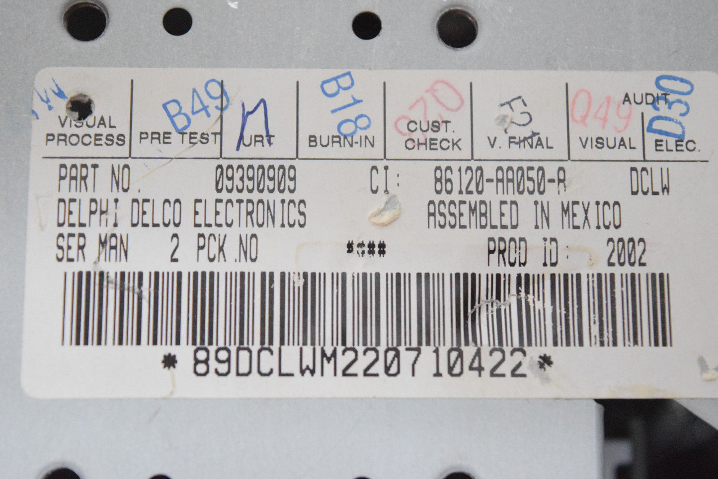02 03 04 TOYOTA CAMRY RADIO CD PLAYER OEM