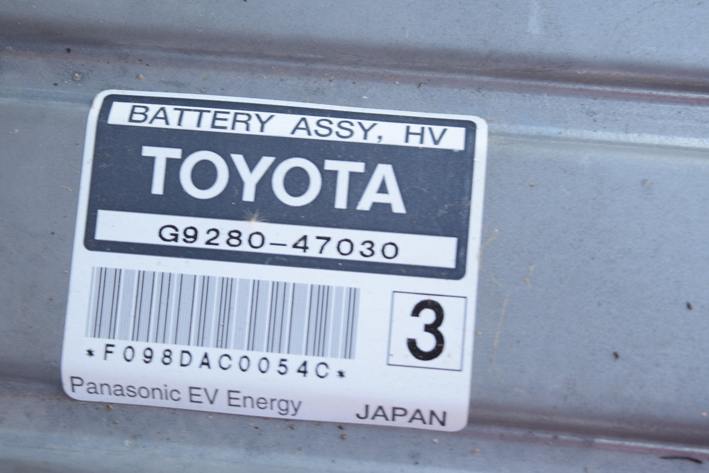 01 02 03 TOYOTA PRIUS HYBRID BATTERY PACK OEM FOR PARTS ONLY OR CORE