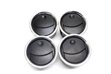 04 05 06 07 08 FORD F150 DASH VENT VENTS SET OF 4 CHROME AND BLACK