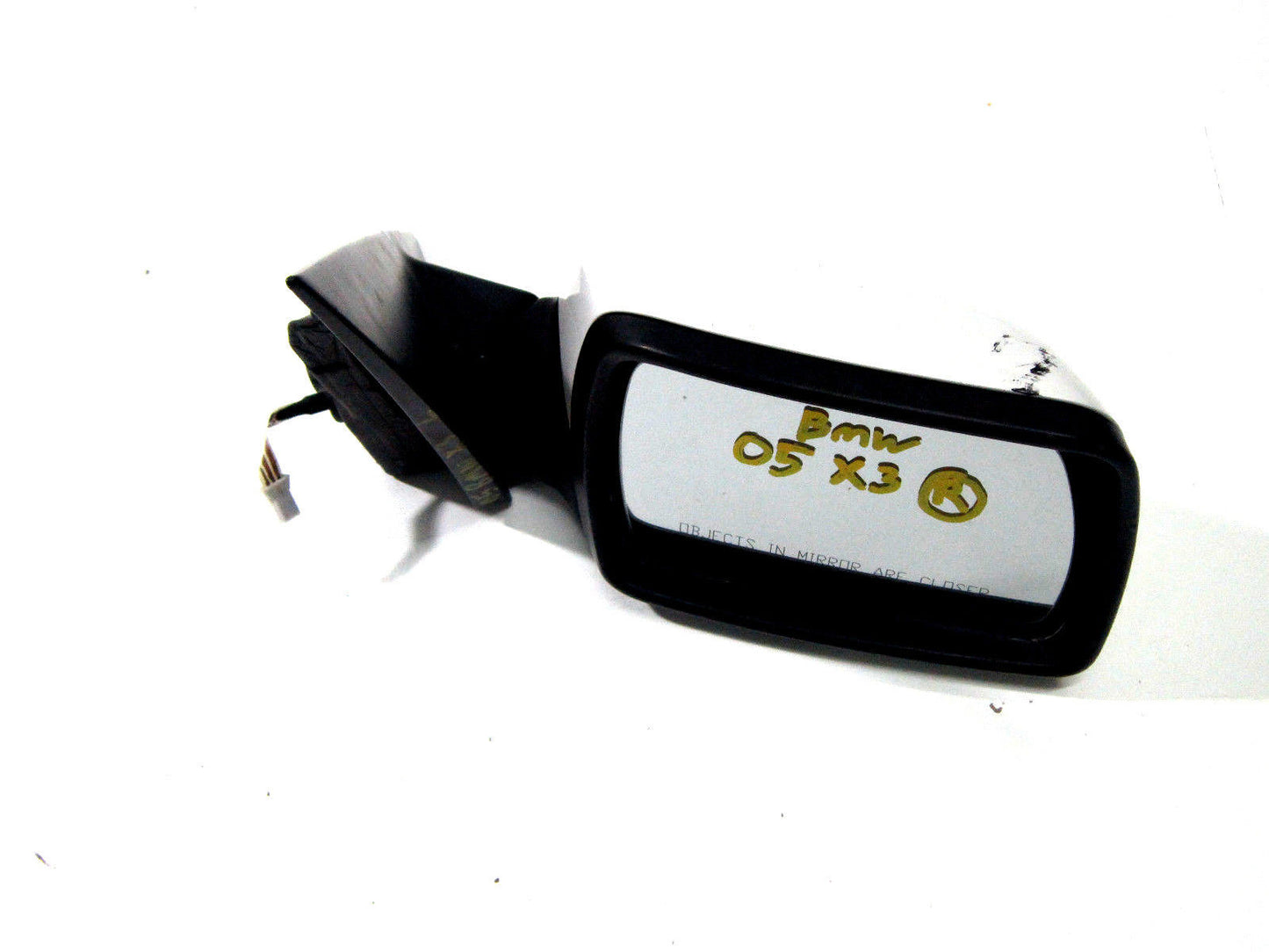 04 05 06 BMW X3 LEFT DRIVER MIRROR WHITE
