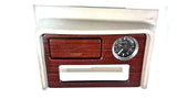 03 04 05 06 CADILLAC ESCALADE DASH CLOCK RADIO BEZEL WOOD GRAIN