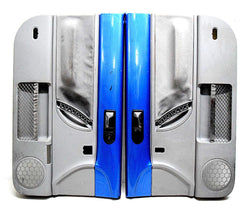 99 00 01 02 03 04 05 06 07 08 09 VW BEETLE DOOR PANEL SET ROYAL BLUE GREY