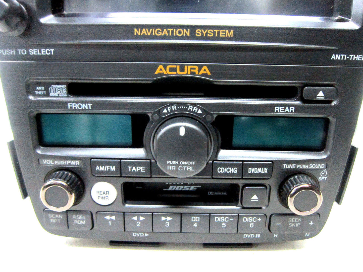 04 ACURA MDX NAVIGATION SCREEN RADIO CD CASSETTE PLAYER REAR DVD CONTROL