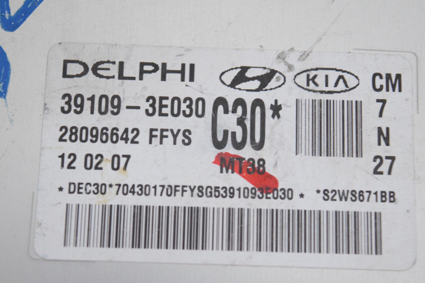 07 08 09 HYUNDAI SANTA FE ECU ECM ENGINE COMPUTER 391093E030 OEM
