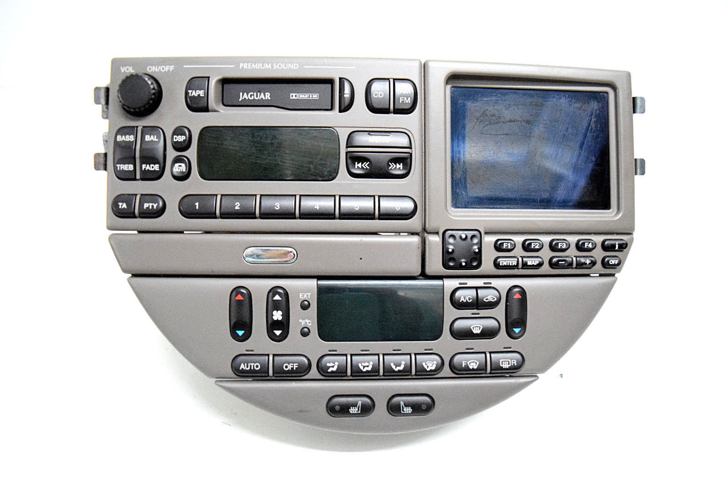00 01 02 JAGUAR S TYPE NAVIGATION SCREEN RADIO CLIMATE CONTROL