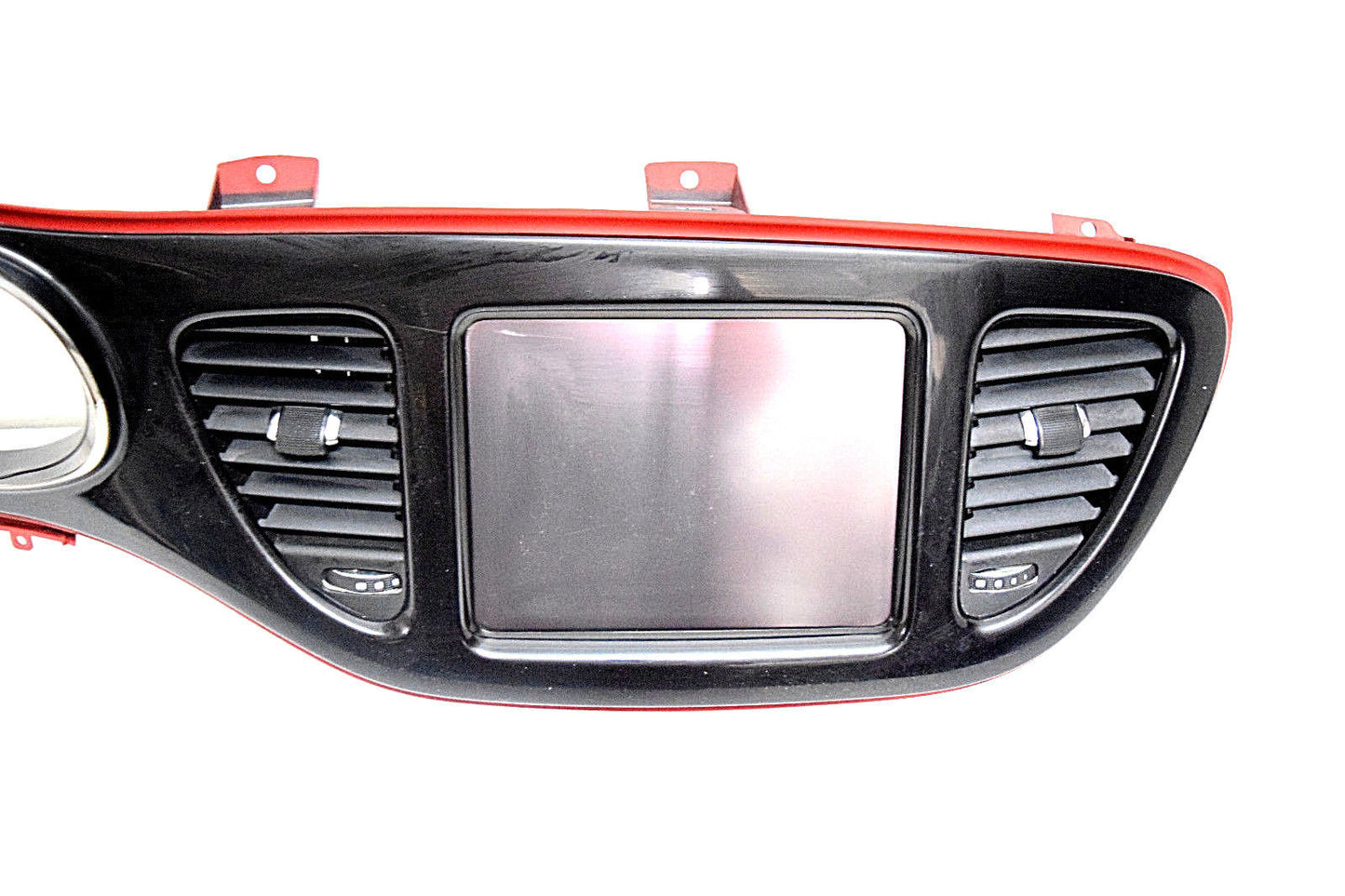 13 14 15 16 DODGE DART NAVIGATION SCREEN SPEEDOMETER DASH BEZEL BLACK RED TRIM