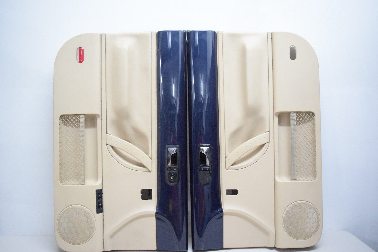 99 00 01 02 03 04 05 06 07 08 09 VW BEETLE DOOR PANEL SET BLUE TAN SET