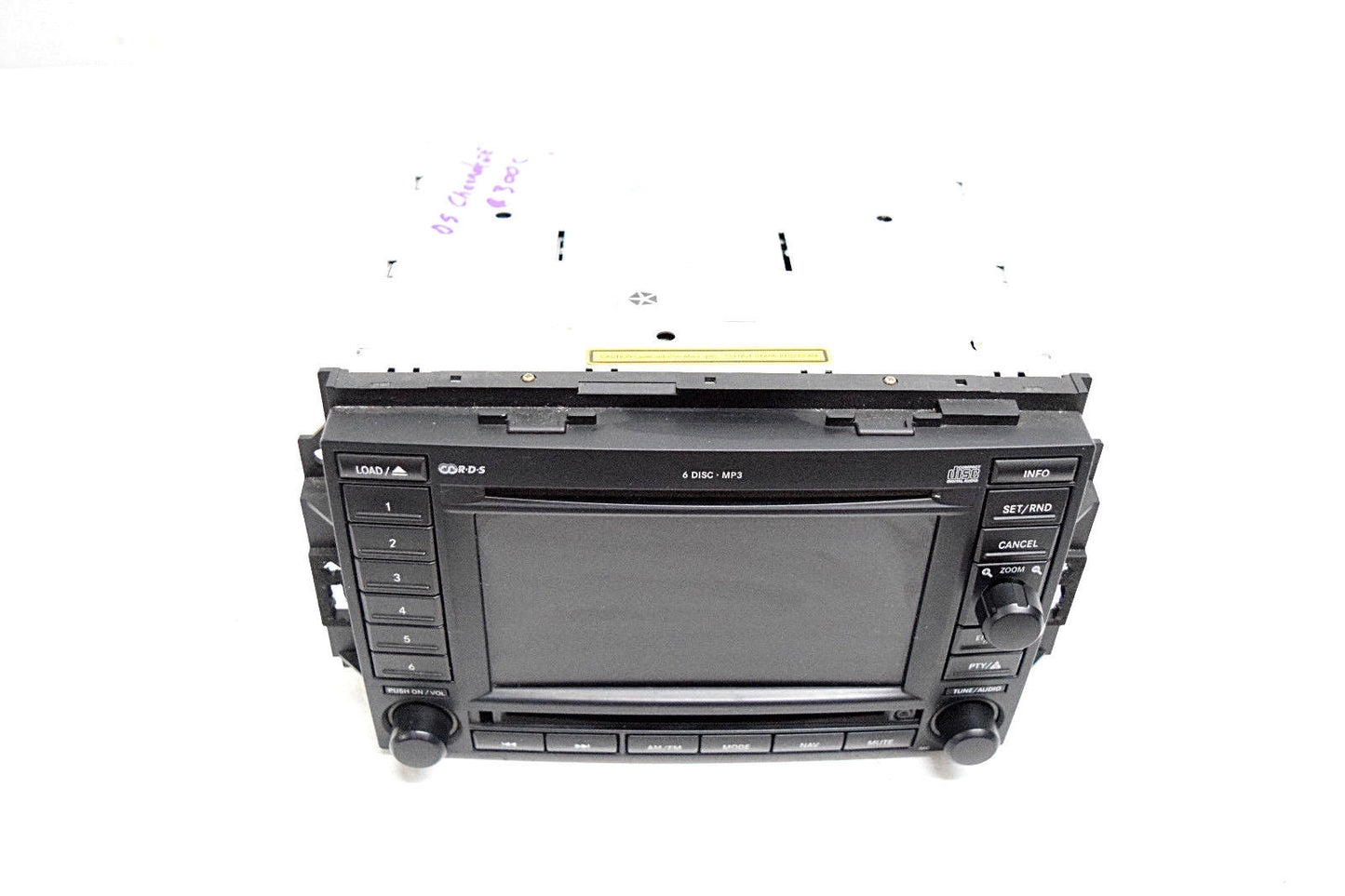 05 06 07 CHRYSLER 300 MAGNUM CHARGER DURANGO 6 DISC NAVIGATION RADIO CD PLAYER