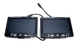 7 SEVEN INCH HEADREST MONITOR DISPLAY SCREEN SET OF 2