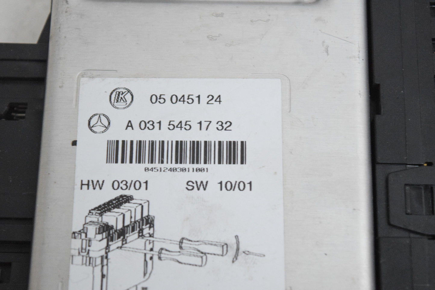 00 01 02 03 04 05 06 MERCEDES S-CLASS S CLASS FUSE BOX A0315451732