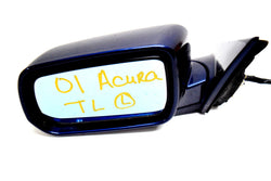 99 00 01 ACURA TL LEFT DRIVER SIDE VIEW MIRROR AQUA BLUE