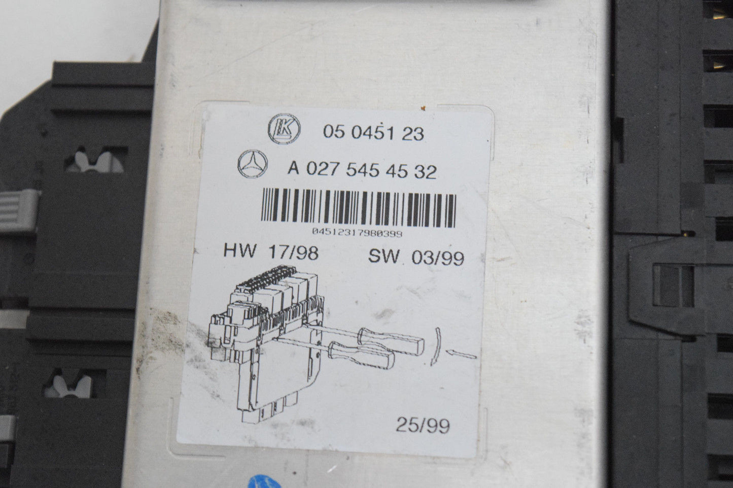 00 01 02 03 04 05 06 MERCEDES S320 S420 S500 SAM RELAY FUSEBOX UNDERSEAT
