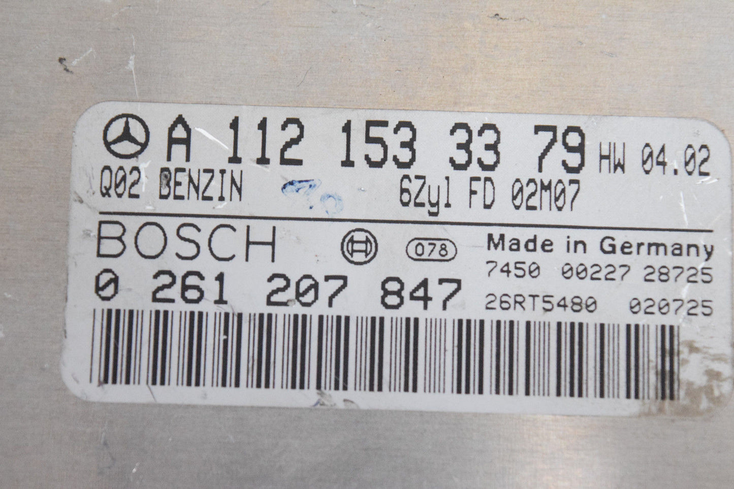 97 98 99 00 01 02 03 04 05 MERCEDES ML320 ECU ECM ENGINE COMPUTER A1121533379