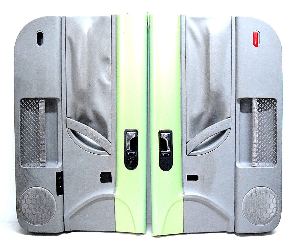 99 00 01 02 03 04 05 06 07 08 09 VW BEETLE DOOR PANEL SET LIME GREEN GREY
