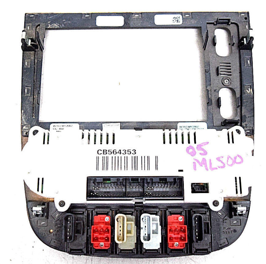 02 03 04 05 MERCEDES ML500 ML350 ML320 ML55 WI63 CLIMATE CONTROL RADIO BEZEL