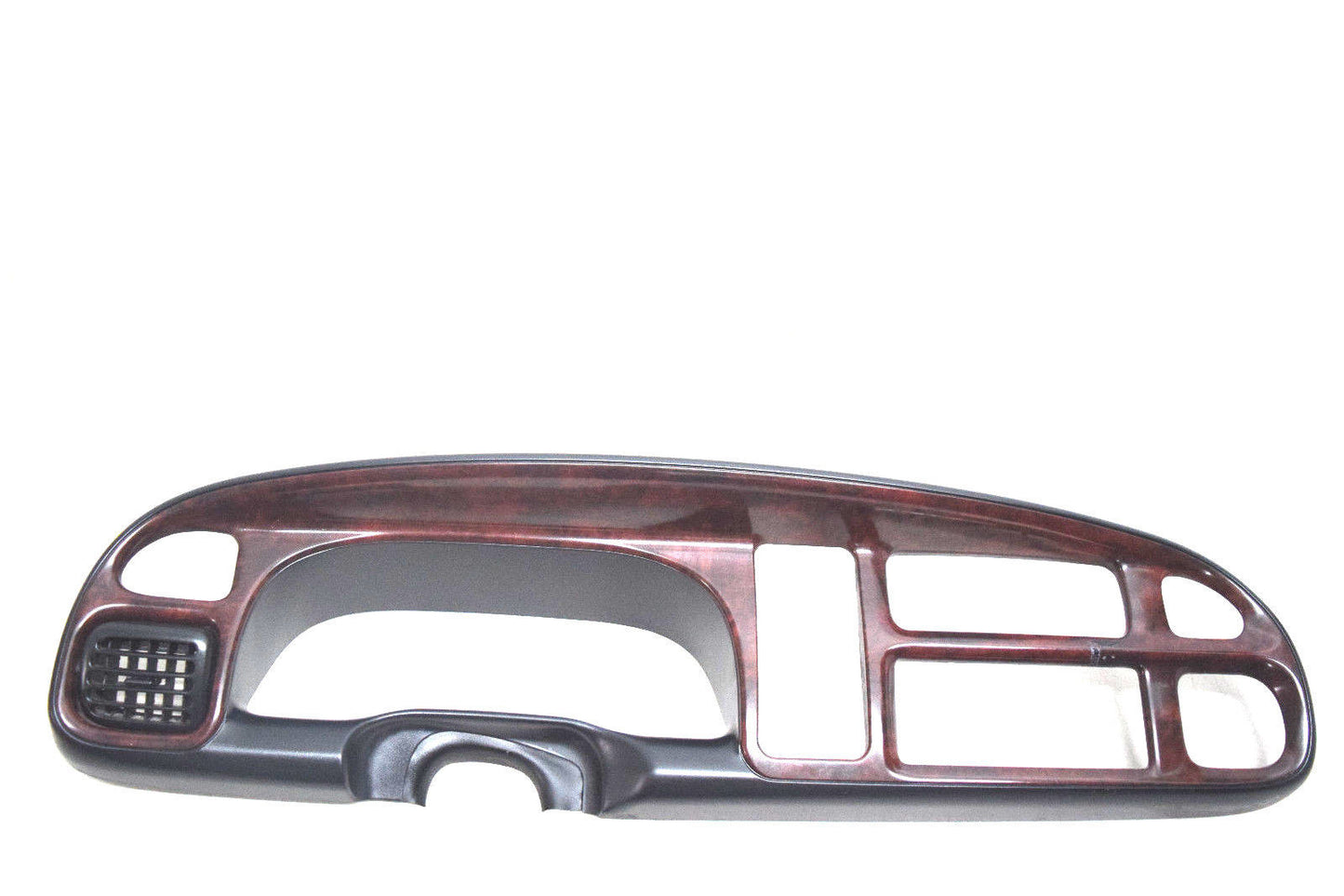 98 99 00 01 DODGE RAM SPEEDOMETER RADIO DASH BEZEL WOODGRAIN NO CRACKS