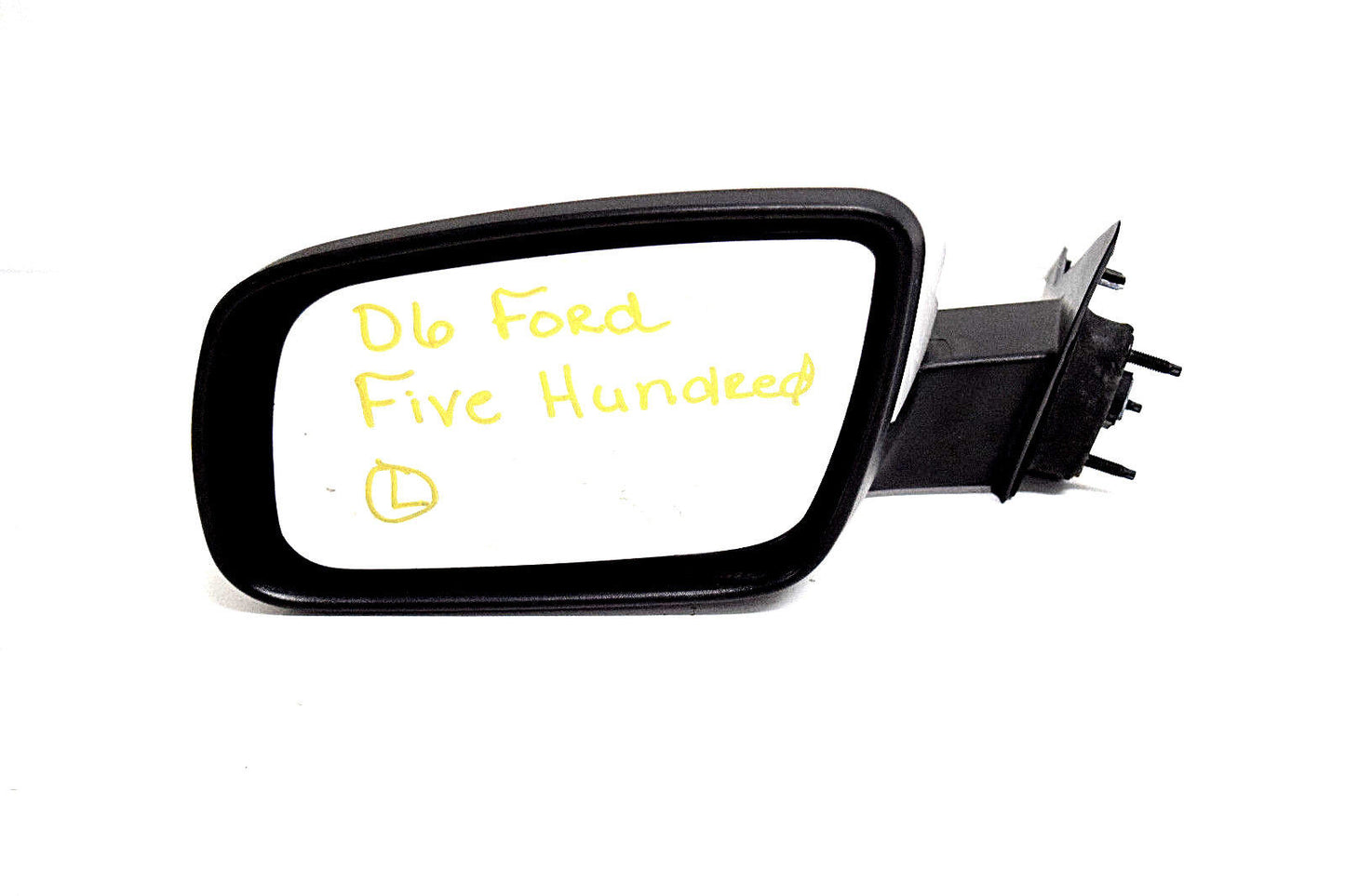 05 06 07 FORD FIVE HUNDRED LEFT DRIVER SIDE MIRROR WHITE BLACK TRIM