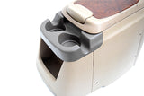 FORD F250 F350 SUPER DUTY EXCURSION CENTER CONSOLE TAN WOODGRAIN LID