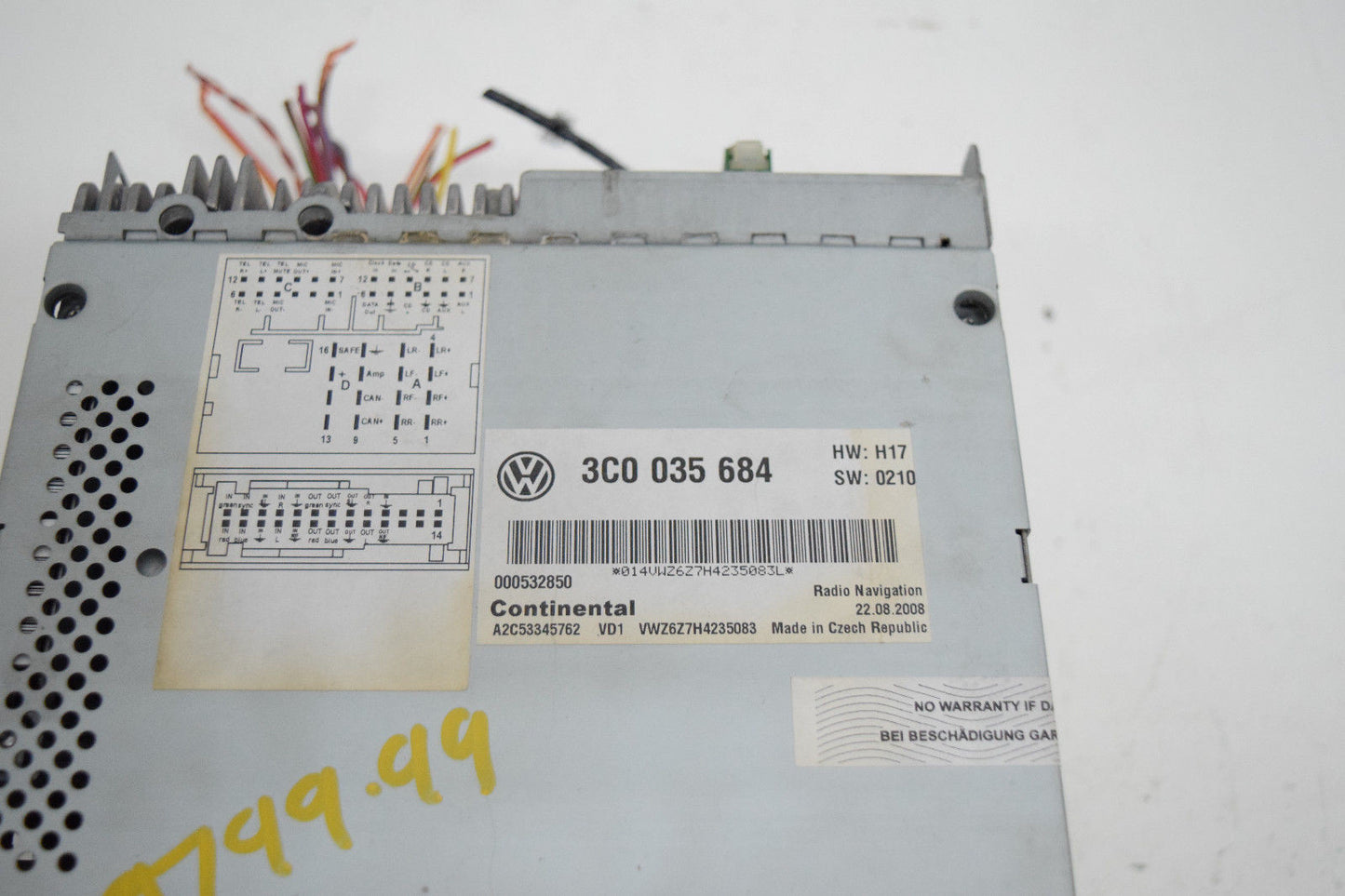 05 06 07 08 09 10 11 12 13 14 VW CC NAVIGATION JETTA PASSAT NAVIGATION RADIO