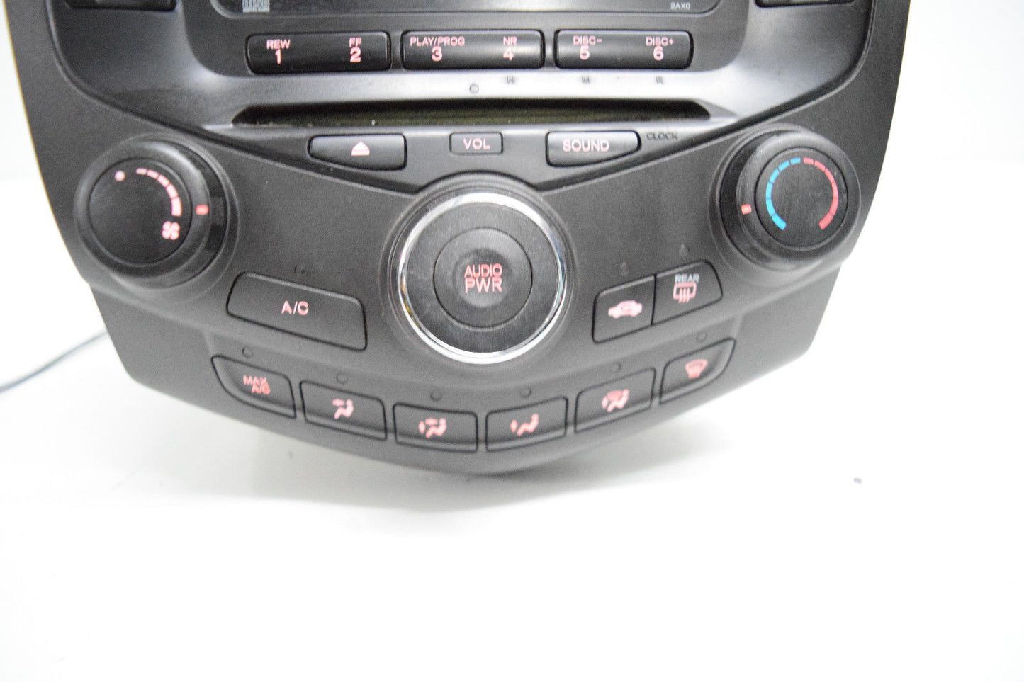 03 04 05 06 07 HONDA ACCORD RADIO CD PLAYER RADIO DUAL CLIMATE WITH CODE