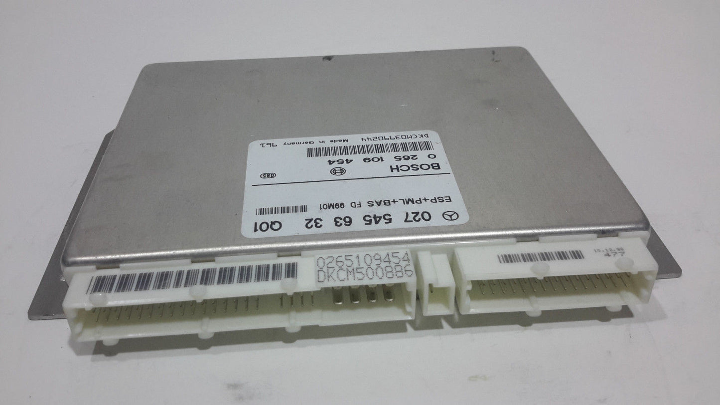 01 02 MERCEDES CL500 S430 S500 ABS COMPUTER STABILITY CONTROL 0275456332