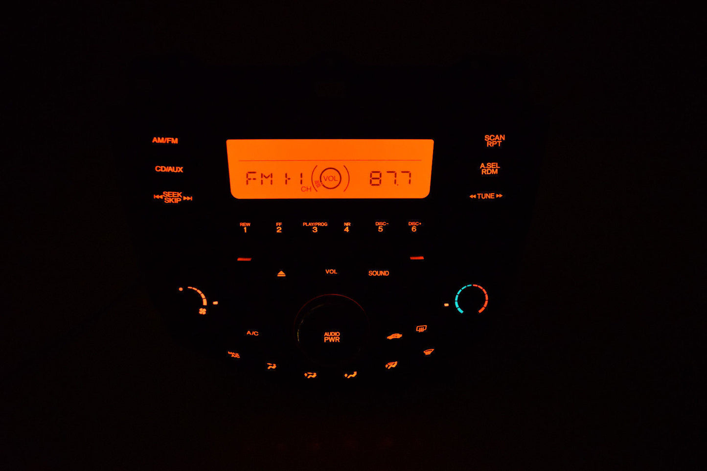 03 04 05 06 07 HONDA ACCORD RADIO CD PLAYER RADIO DUAL CLIMATE WITH CODE