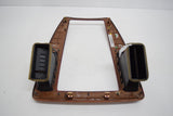 05 06 07 CADILLAC STS RADIO CLIMATE CONTROL DASH BEZEL LIGHT WOOD GRAIN OEM