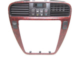 03 04 ACURA MDX CLIMATE CONTROL RADIO DASH BEZEL WOOD GRAIN