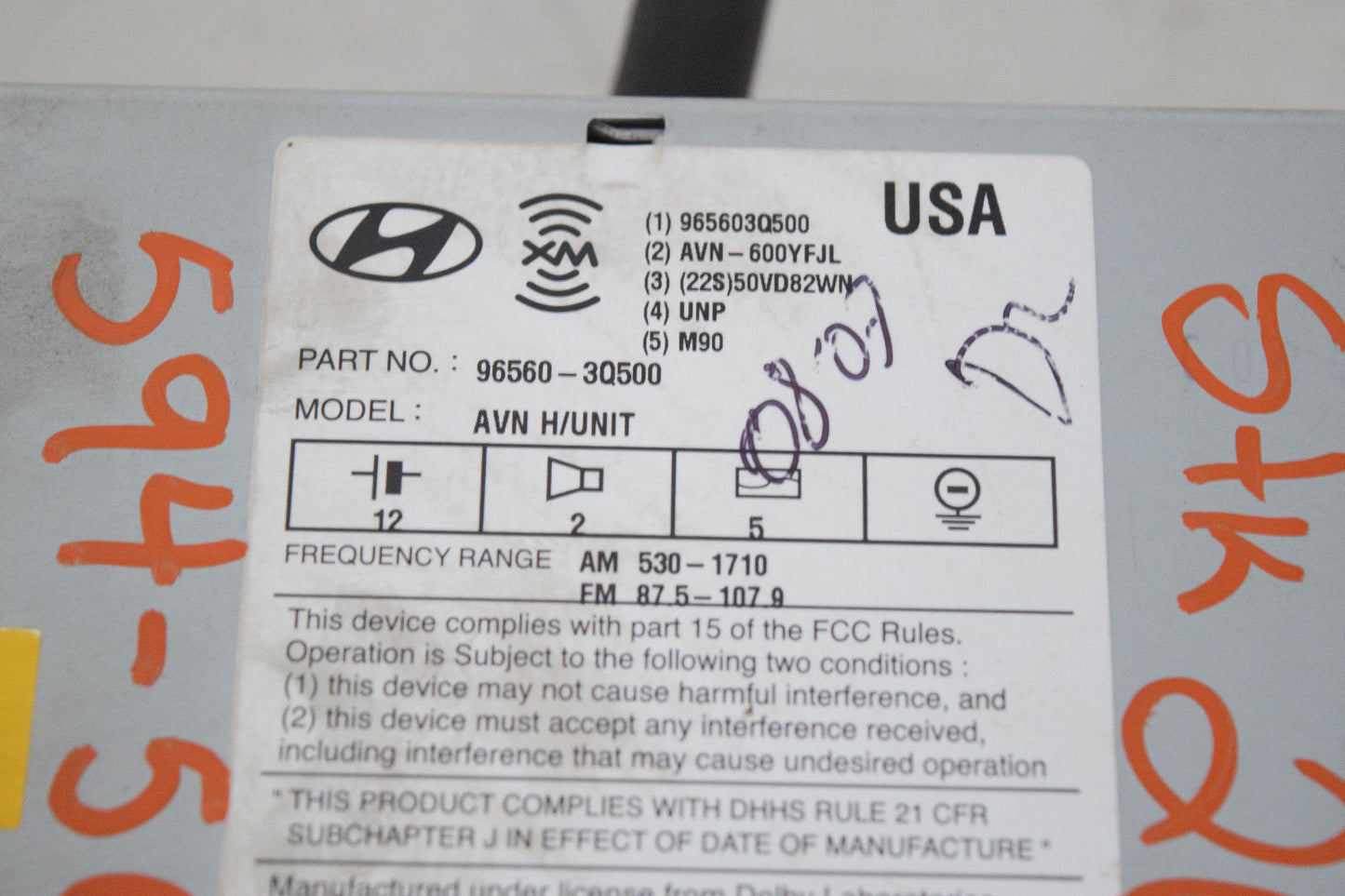 11 12 13 HYUNDAI SONATA NAVIGATION RADIO CD PLAYER BLUETOOTH OEM