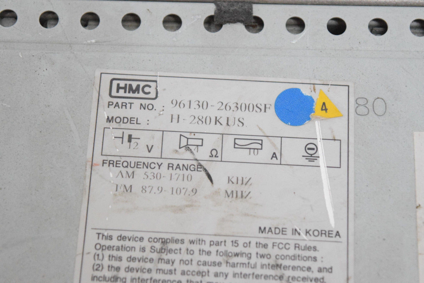 01 02 03 04 HYUNDAI SANTA FE CD CASSETTE PLAYER OEM
