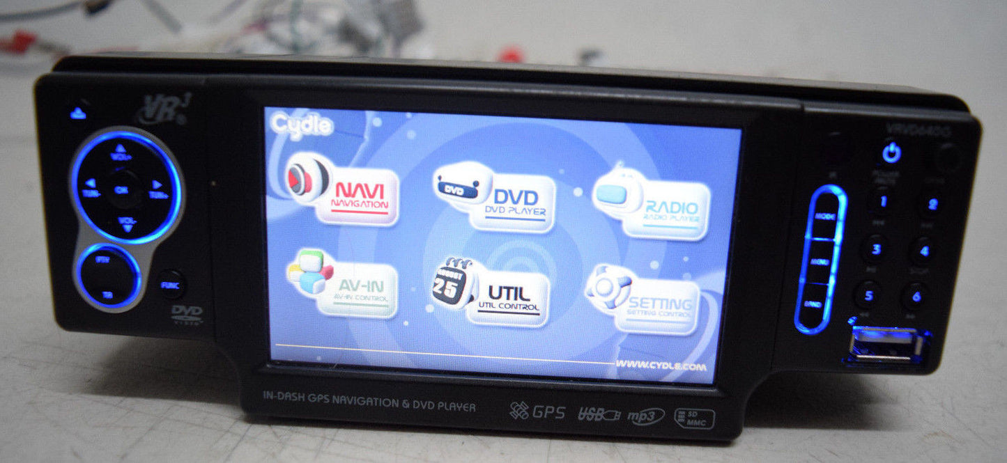 DVIRTUAL REALITY VR RADIO CD DVD NAVIGATION PLAYER USB FITS DODGE SINGLE DIN