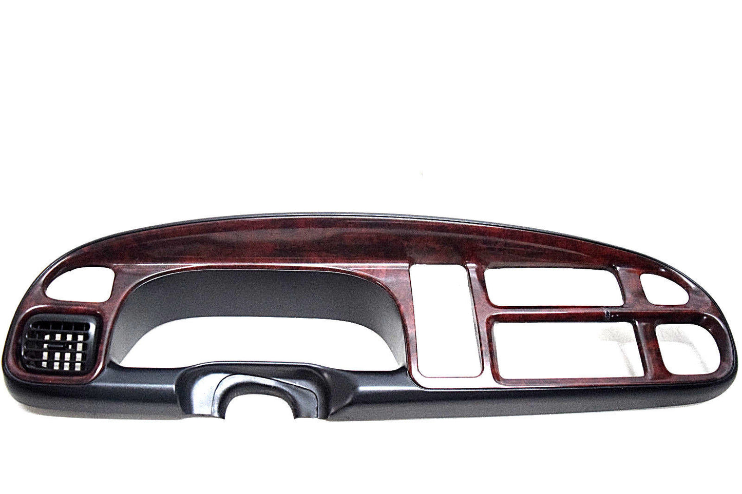 98 99 00 01 DODGE RAM SPEEDOMETER RADIO DASH BEZEL WOODGRAIN NO CRACKS