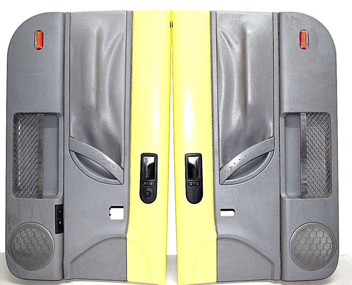 99 00 01 02 03 04 05 06 07 08 09 VW BEETLE DOOR PANEL PANELS  SET YELLOW GRAY
