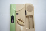 99 00 01 02 03 04 05 06 07 08 09 VW BEETLE DRIVER DOOR PANEL LIME GREEN TAN