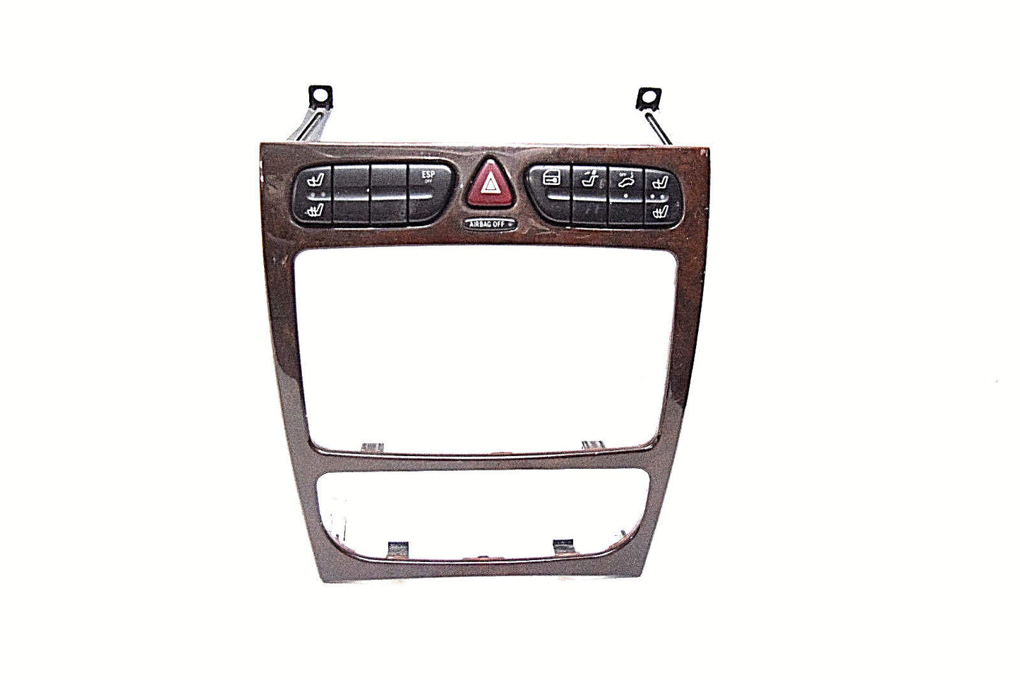 02 03 04 05 MERCEDES C230 C320  CLIMATE CONTROL RADIO  BEZEL WOODGRAIN