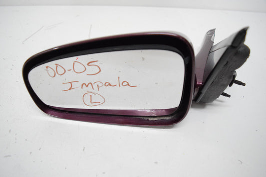 01 02 03 04 05 CHEVY IMPALA LEFT DRIVER SIDE VIEW MIRROR MAROON