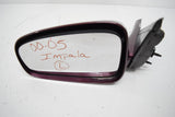 01 02 03 04 05 CHEVY IMPALA LEFT DRIVER SIDE VIEW MIRROR MAROON