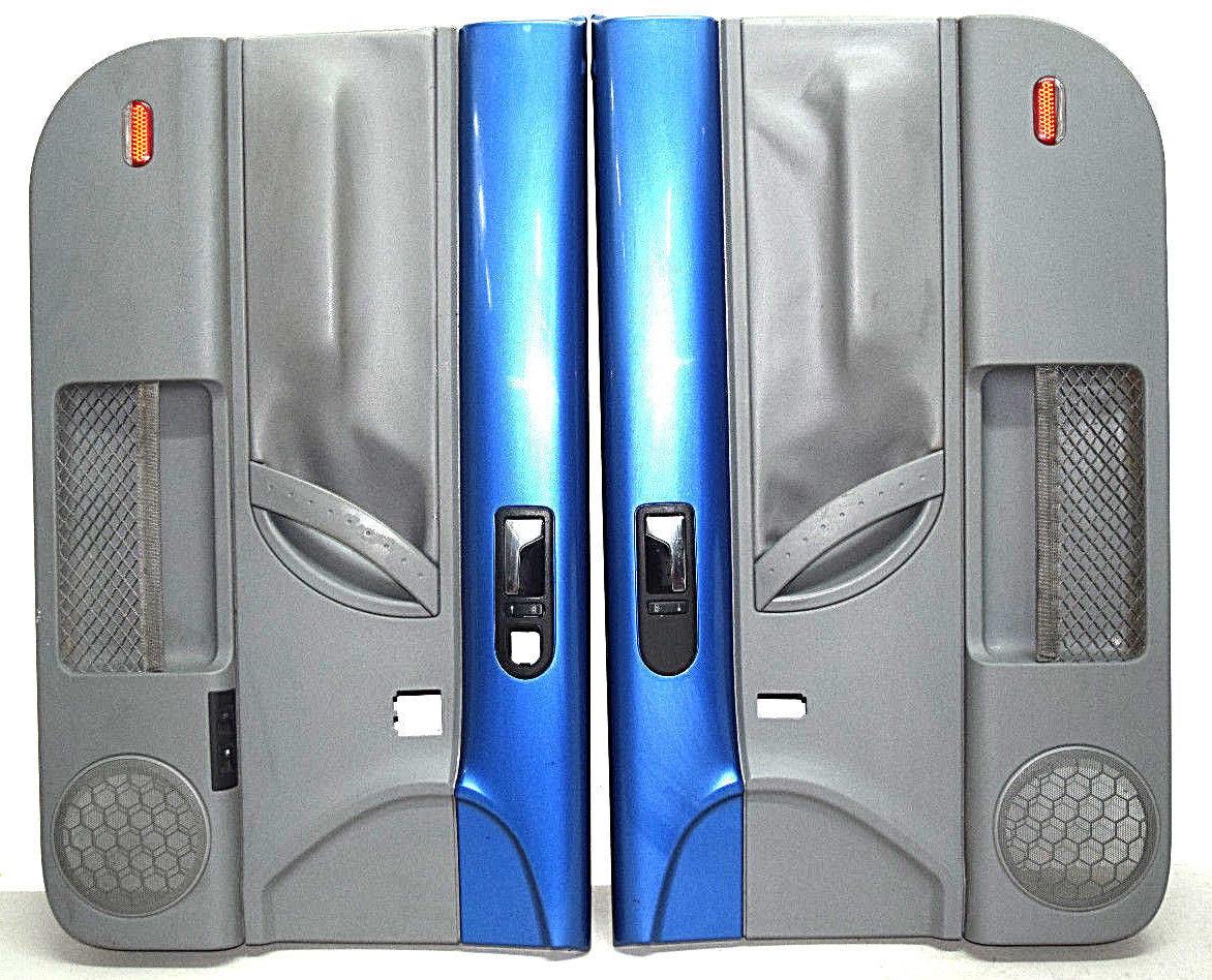 99 00 01 02 03 04 05 06 07 08 09 VW BEETLE DOOR PANEL PANELS  SET BLUE GRAY