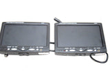 7 SEVEN INCH HEADREST MONITOR DISPLAY SCREEN SET OF 2