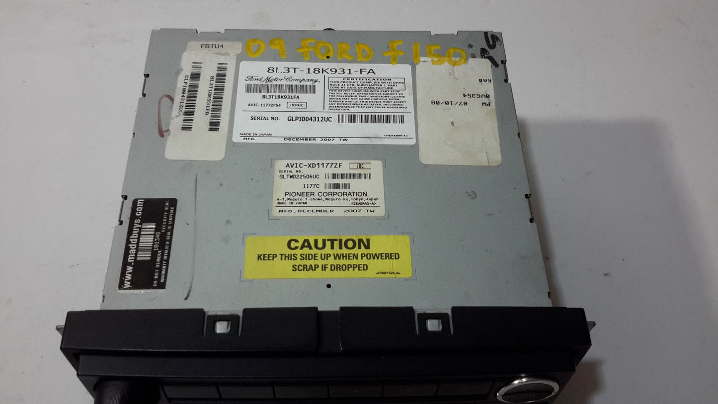 07 08 09 FORD F150  NAVIGATION CD PLAYER RADIO